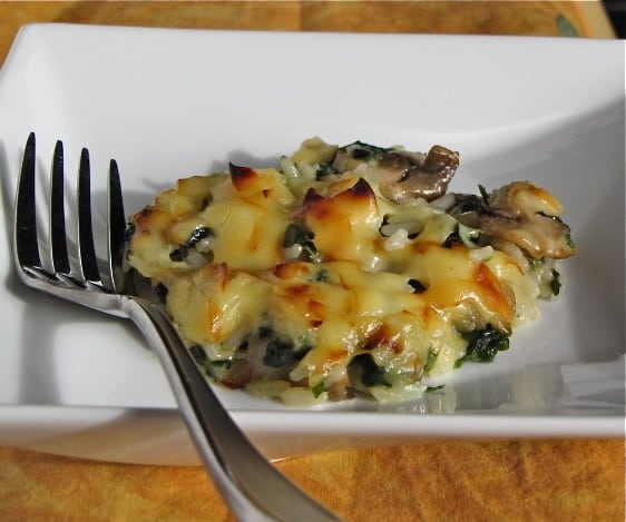 IMG 59541 Smoked Gouda and Spinach Rice Casserole