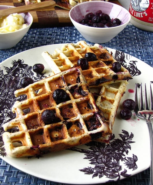 8078259858 2a9c82a185 z Blueberry Lemon Poppy Seed Waffles & OXO Giveaway!