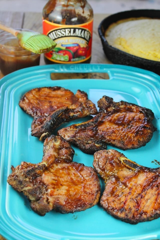 sweet and spicy barbecue pork chops