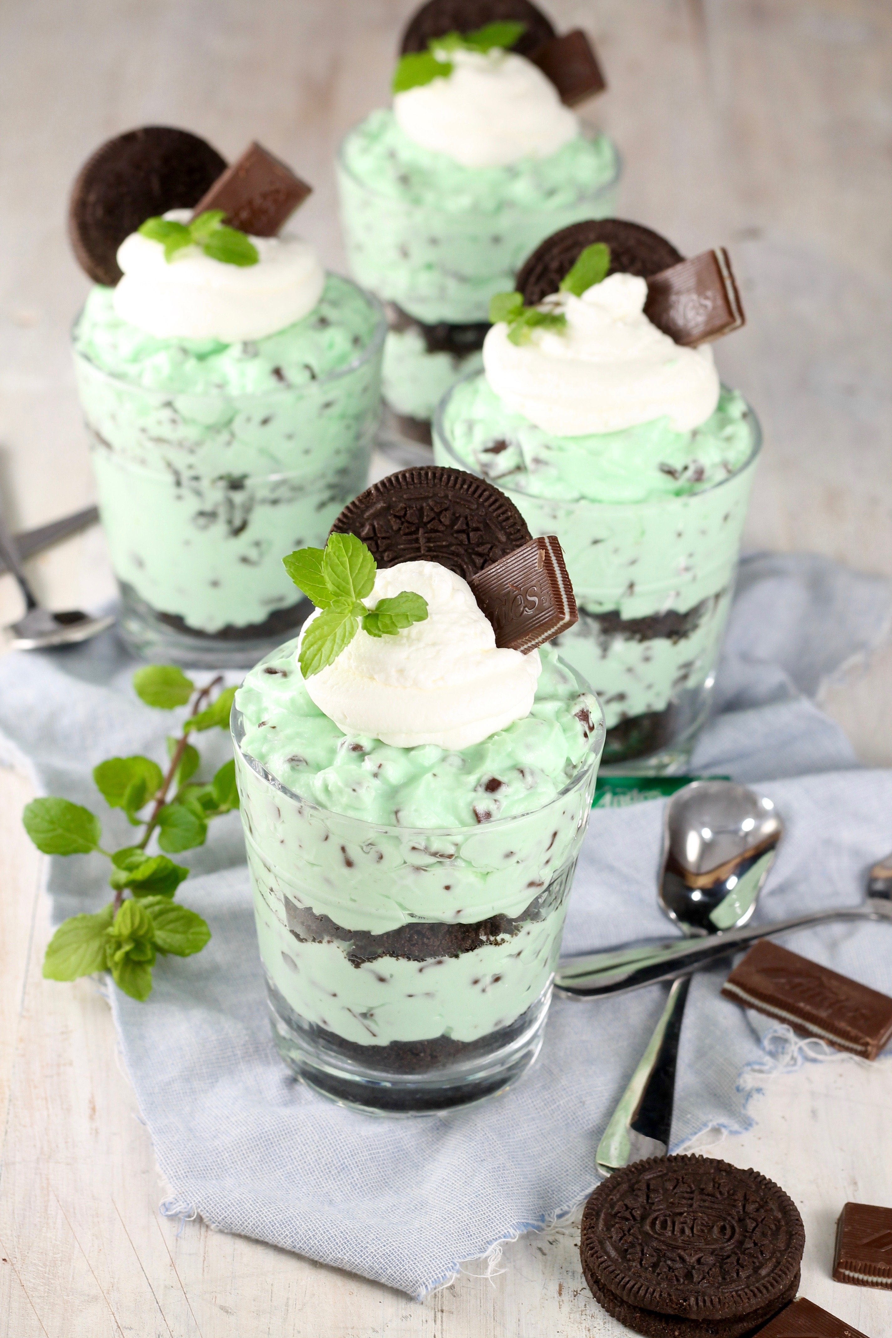 Mint Chocolate Chip No Bake Cheesecake Miss In The Kitchen