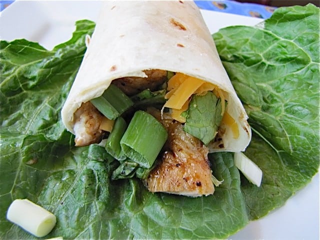 Grilled Apricot Chicken Wraps