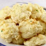 Cheddar Biscuits on a white plate