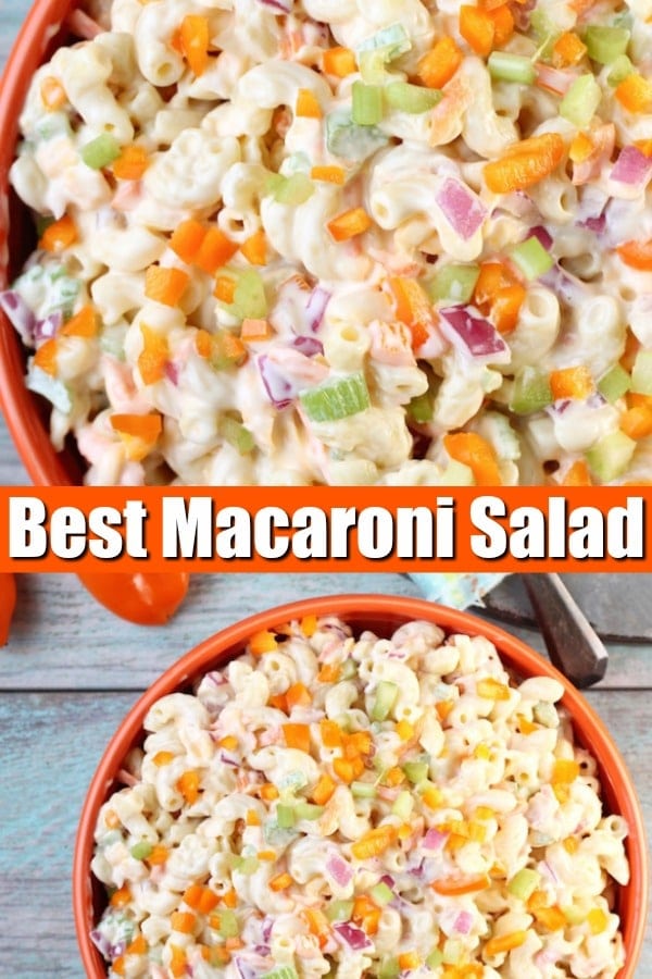 The Best Macaroni Salad Photo Collage