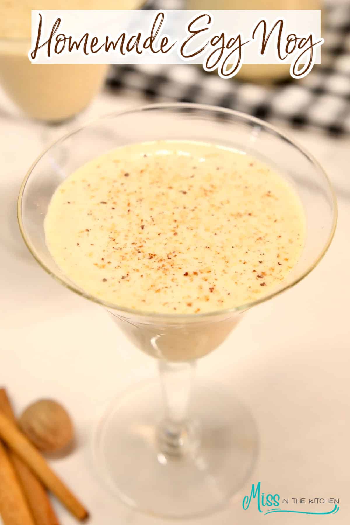 Homemade Eggnog (Easy Recipe) - Miss in the Kitchen
