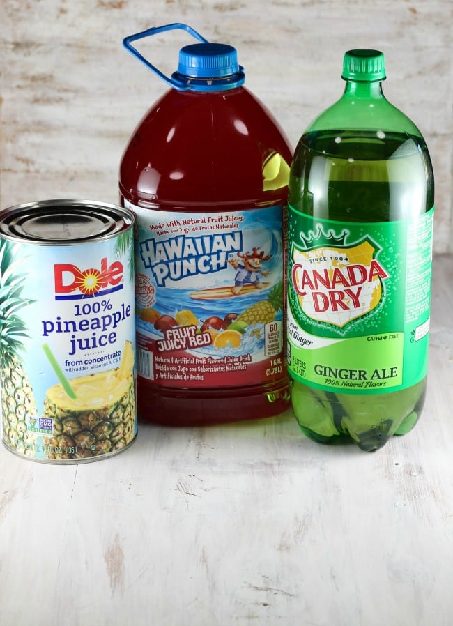 3 Ingredient Easy Party Punch ~ MissintheKitchen.com #punch 