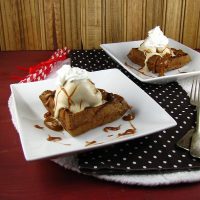Chocolate Waffle Ice Cream Sundaes from Miss in the Kitchen
