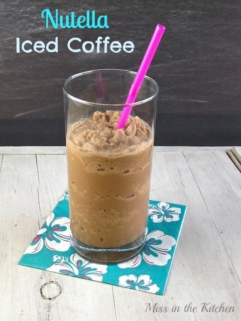 Nutella Iced Coffee Recipe - Miss in the Kitchen