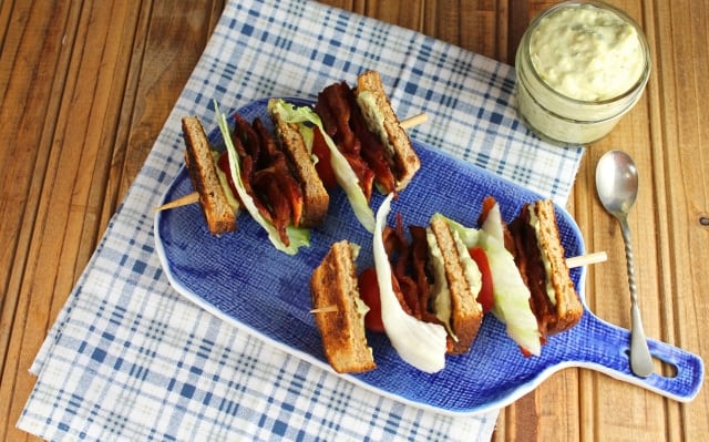 blt on a stick - miss in the kitchen