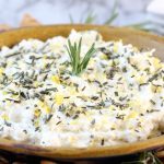 Whipped Feta Spread with garlic, rosemary and lemon