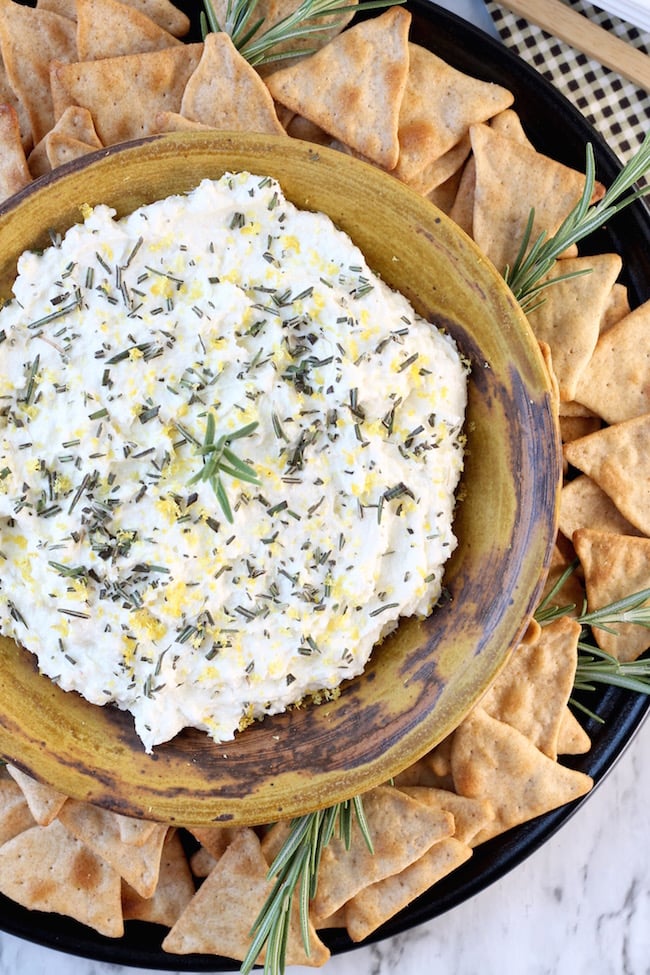 Easy Whipped Feta Spread and party dip