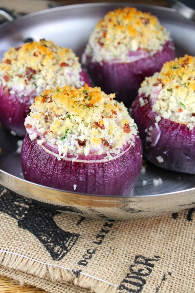 Creamy Roasted Red Onions for Anolon's Make it Yours Giveaway from Miss in the Kitchen