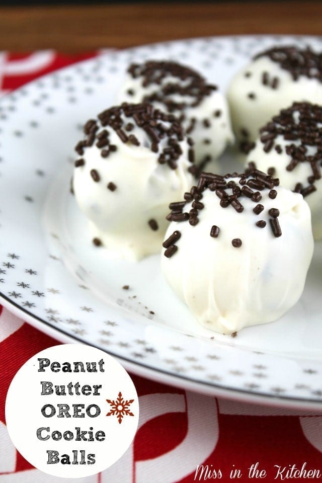 Peanut Butter OREO Balls from Miss in the Kitchen