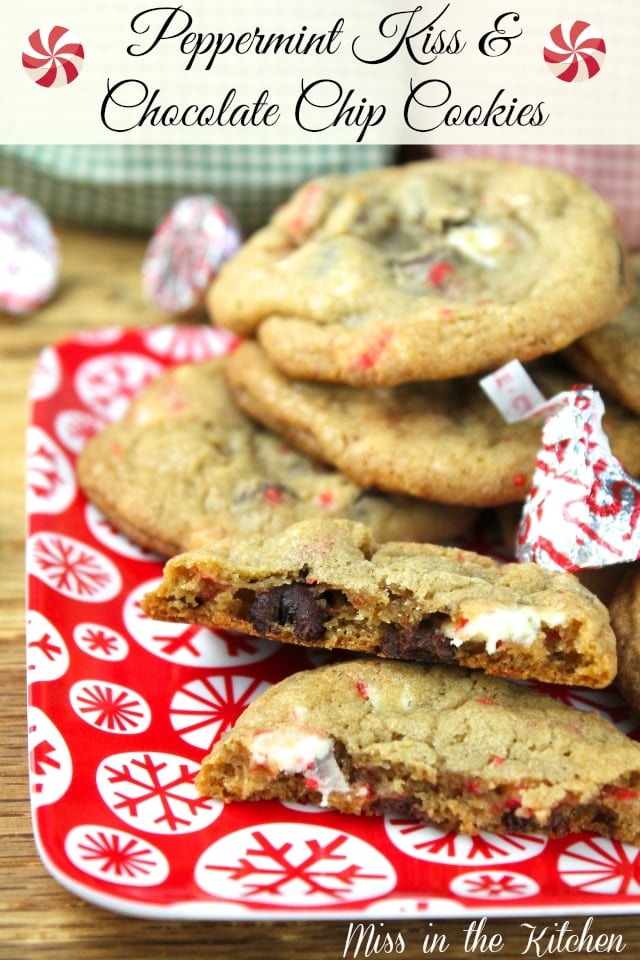 Peppermint Kiss & Chocolate Chip Cookies from Miss in the Kitchen