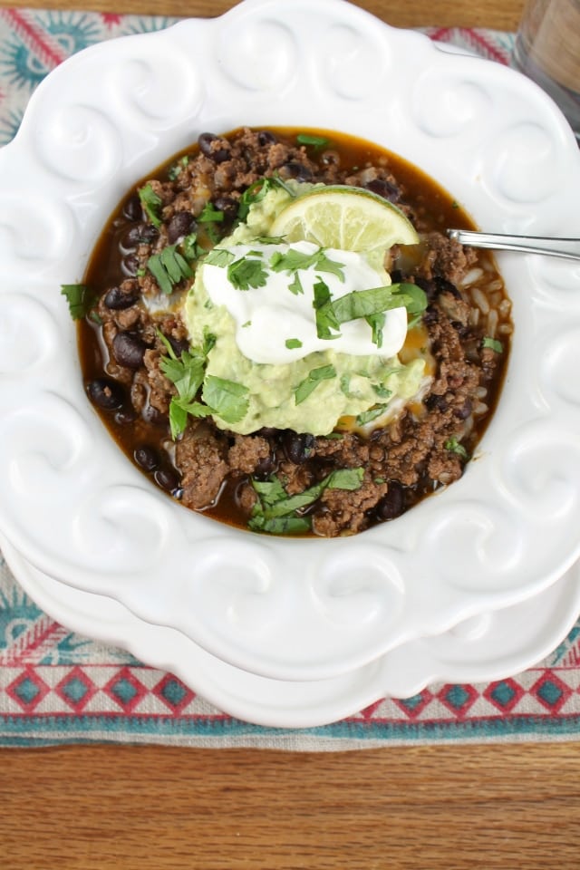 Easy Taco Chili Recipe from Miss in the Kitchen