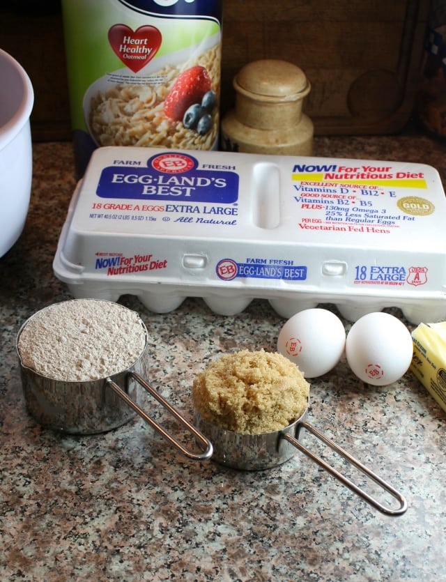 ingredients for Oatmeal cookies recipe