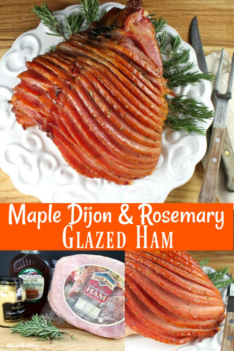 Maple Dijon Rosemary Glazed Ham Recipe