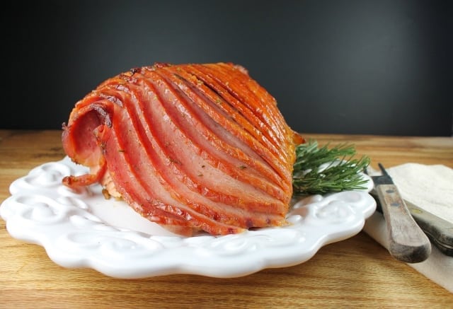 Maple, Dijon and Rosemary Glazed Ham