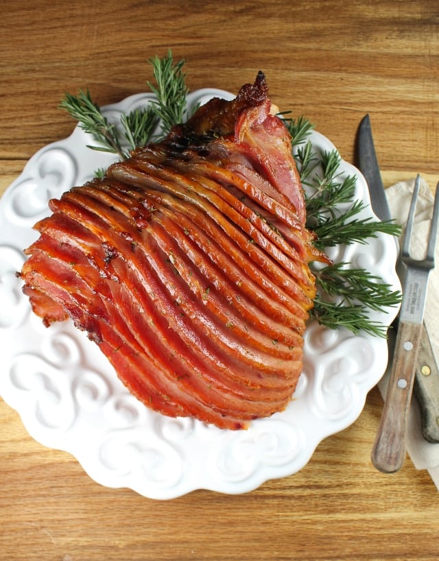 Petit Jean Easter Ham with Maple, Dijon and Rosemary Glaze from Miss in the Ktichen