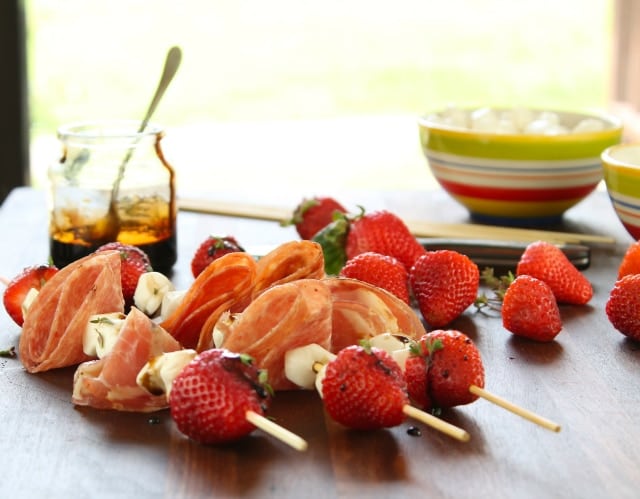 Strawberry Mozzarella Salami Skewers Recipe| Miss in the Kitchen