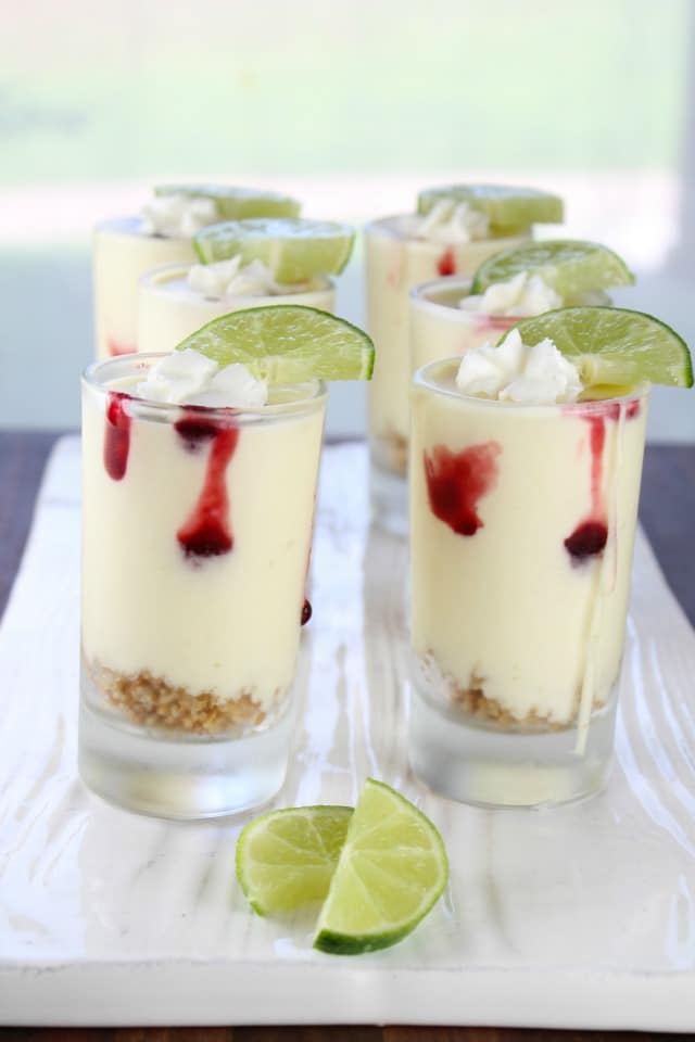 Mini No-Bake Lime Cheesecakes Miss in the Kitchen #cheesecakeday