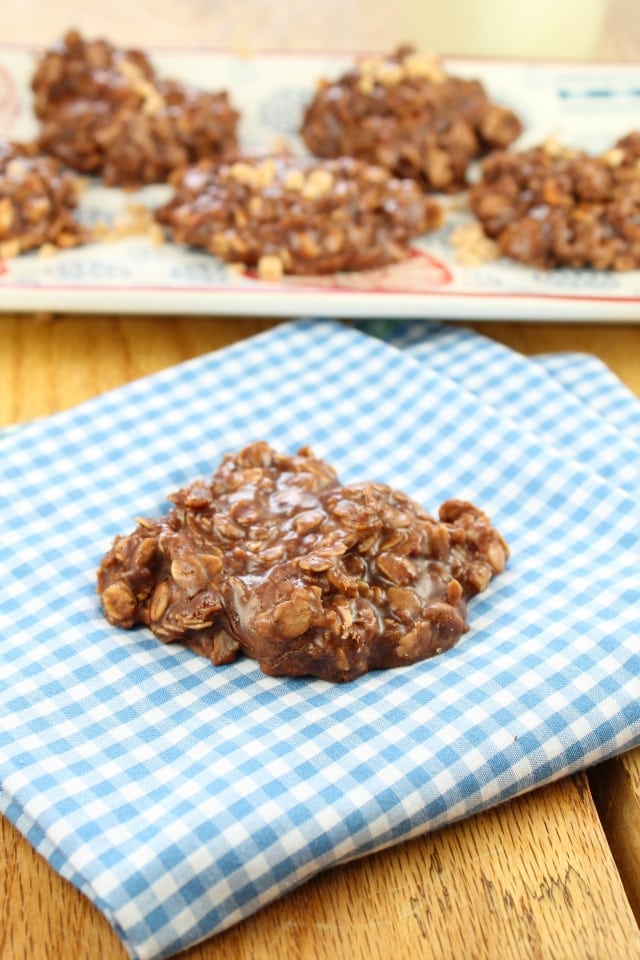 no bake chocolate toffee cookies from missinthekitchen.com
