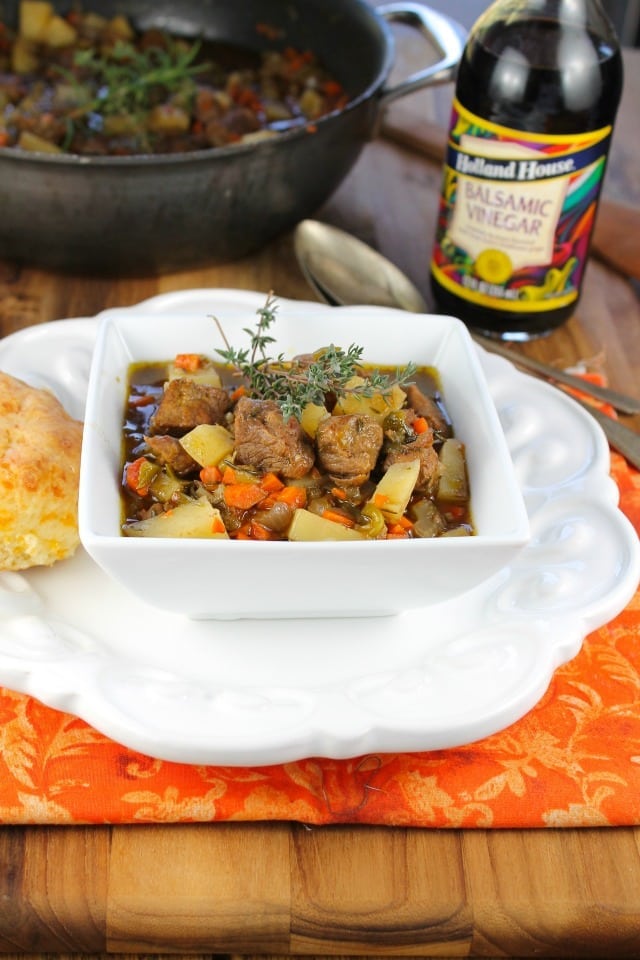 Balsamic Beef Stew from Miss in the Kitchen