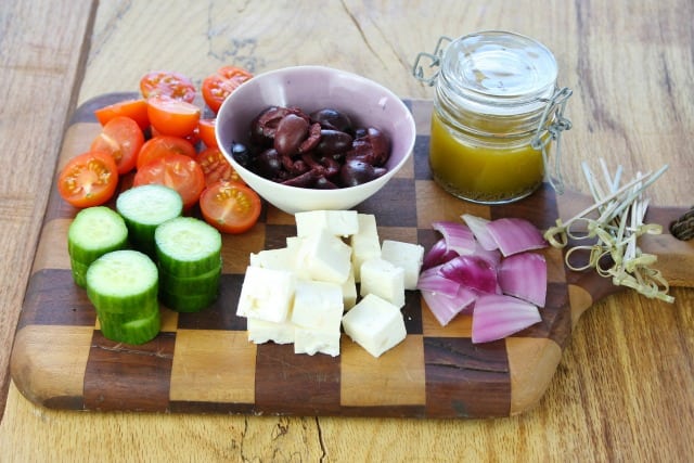 Greek Salad Skewers Recipe