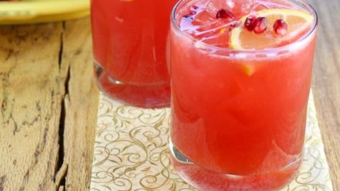 Sparkling Strawberry Pomegranate Cocktails