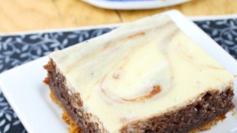 Cheesecake Swirl Brownie Bars