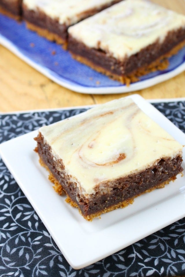 Cheesecake Swirl Brownie Bars Recipe miss in the kitchen