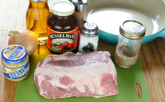 Ingredients for Apple Butter Braised Pork