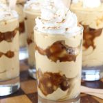 Caramel Apple Pie Cheesecake Shooters Recipe from Miss in the Kitchen #AppleButterSpin