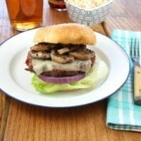 Red Wine Braised Mushroom Burgers from Miss in the Kitchen