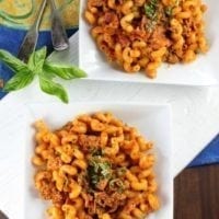 Pizza Pasta Skillet Recipe is a quick and easy recipe from missinthekitchen
