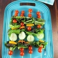 Salad Kebabs are a fun twist on your favorite green salad for summer get togethers! #ProgressiveEats Recipe at missinthekitchen.com