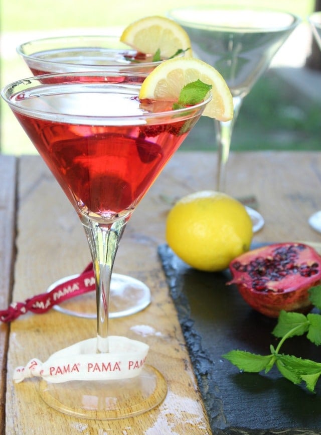 Celebrate Summer with a PAMA Summer Punch Cocktail ~ Recipe found at Miss in the Kitchen