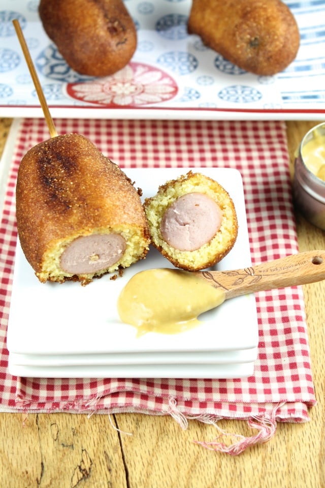 Homemade Corn dogs Recipe from Miss in the Kitchen
