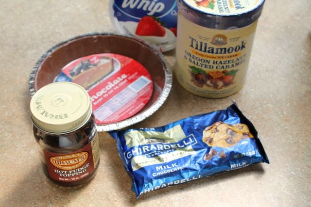 Salted Caramel Hazelnut Ice Cream Pie Ingredients missinthekitchen