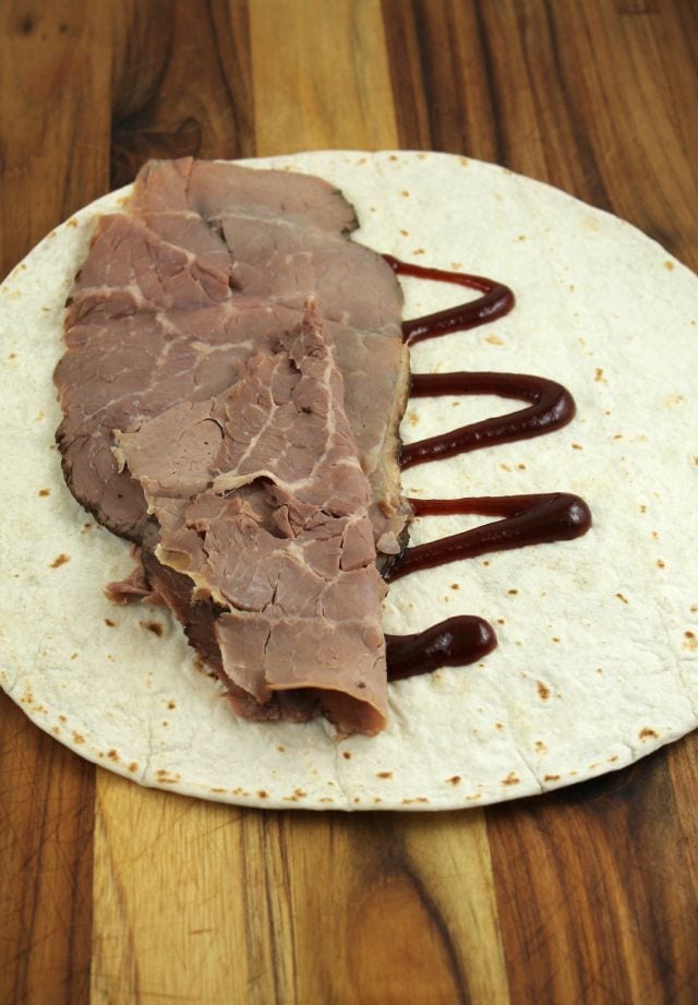 BBQ Roast Beef Wrap Miss in the Kitchen