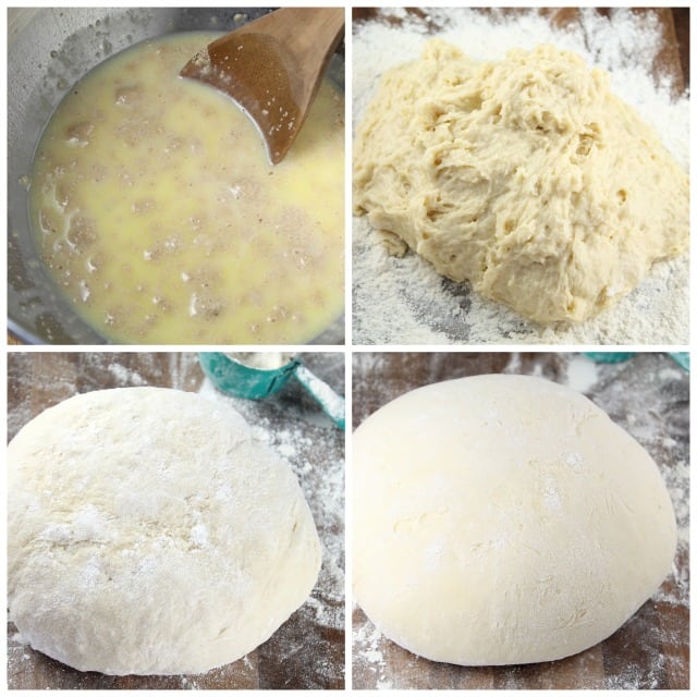 Stages of Sweet Roll Dough with Red Star Yeast from Miss in the Kitchen