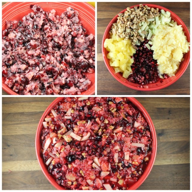 Mixing up Cranberry Salad for the holidays Miss in the Kitchen