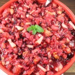 Cranberry Salad Recipe for holiday dinners from Miss in the Kitchen