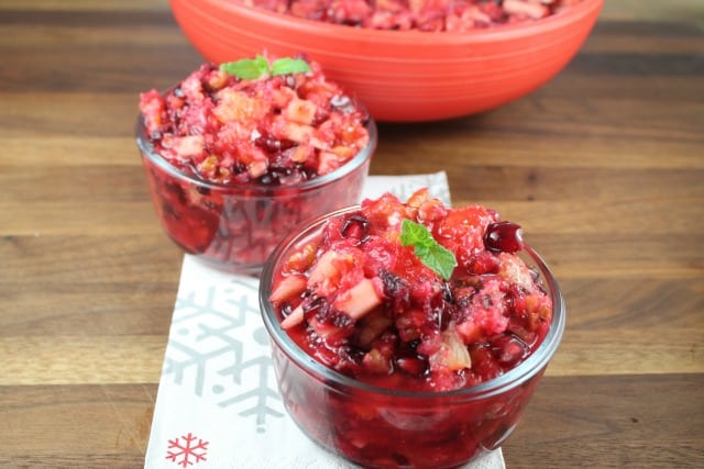 Cranberry Salad in individual servings.