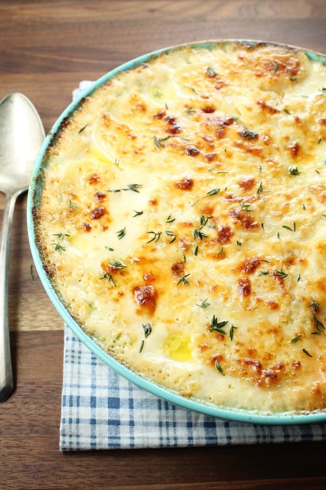 Potato Gratin Recipe is perfect for any meal! From Miss in the Kitchen