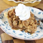 Apple Pie with Pecan Crumble Recipe from Miss in the Kitchen