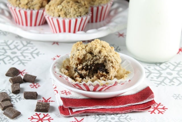 Recipe for Chocolate Chunk Coffee Cake Muffins ~ Sponsored by Red Star Yeast from MissintheKitchen