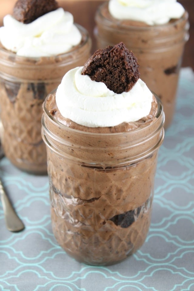 Mocha Brownie Trifles for Chocolate Lovers! Recipe from MissintheKitchen.com #sponsored #KACraftCoffee