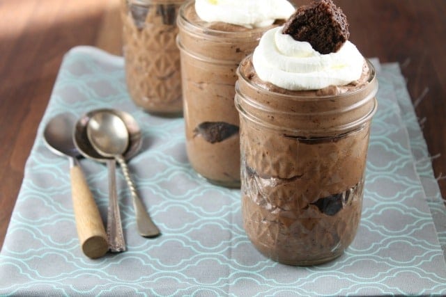 Mocha Brownie Trifles Recipe from Miss in the Kitchen 