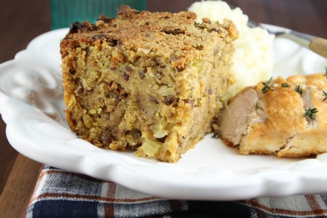 Recipe for Sausage and Cornbread Dressing from Miss in the Kitchen