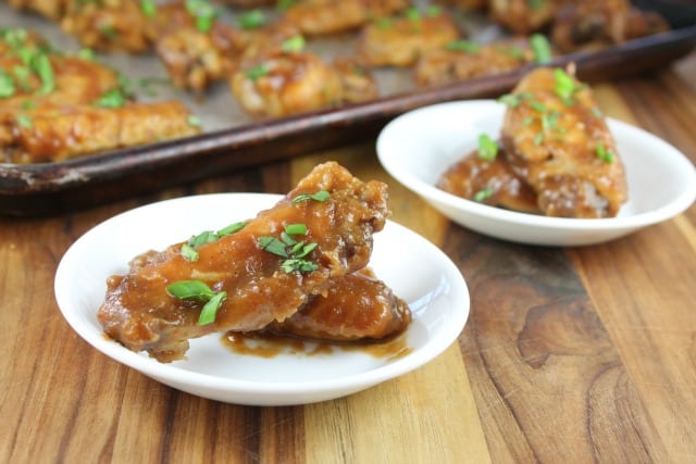 Musselman's Apple Butter is the key ingredient in these Asian Chicken Wings Recipe from Miss in the Kitchen